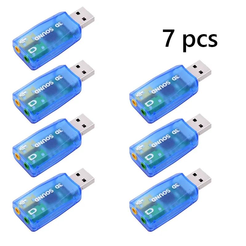 Carte son externe USB, adaptateur micro pour casque audio 3D, compatible PC de bureau, prise en charge du son tridimensionnel, Plug and Play 11