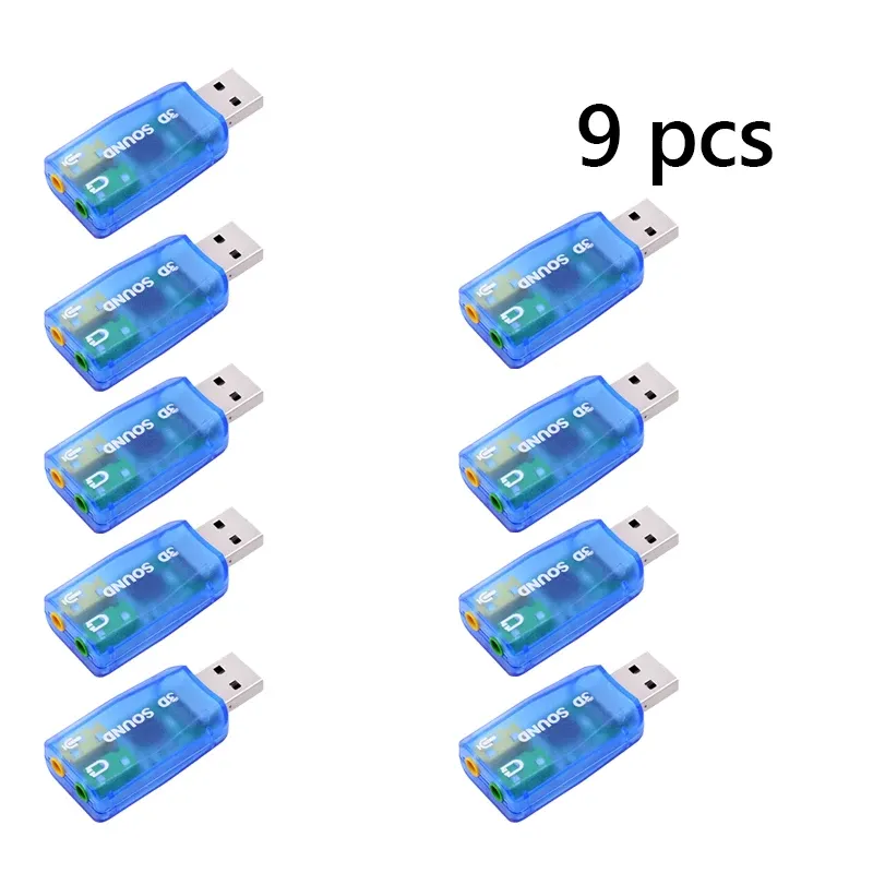 Carte son externe USB, adaptateur micro pour casque audio 3D, compatible PC de bureau, prise en charge du son tridimensionnel, Plug and Play 13