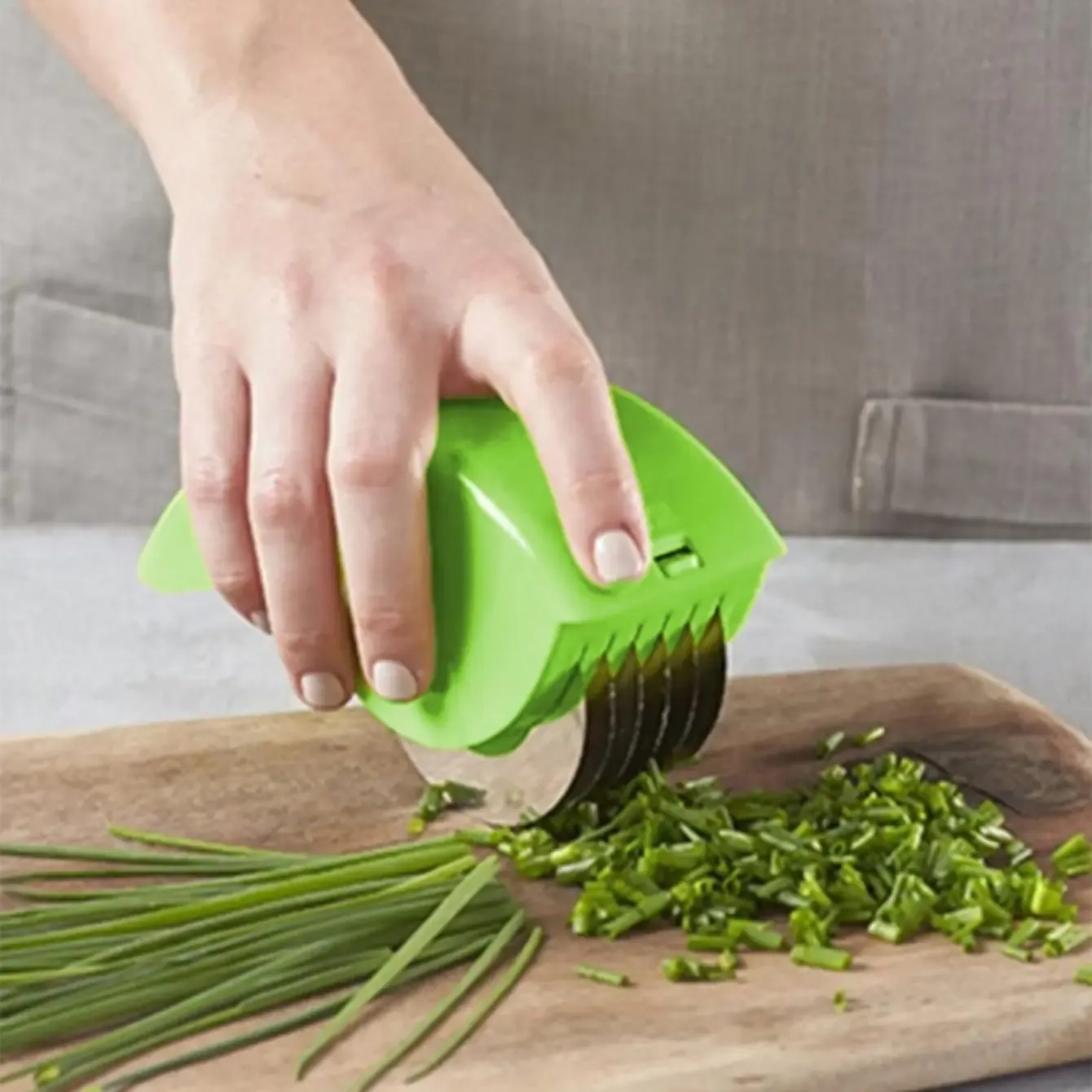 Trémie créative de cuisine coupe-oignon et ail, coupe-fil et coupe-légumes, 1 pièce 1