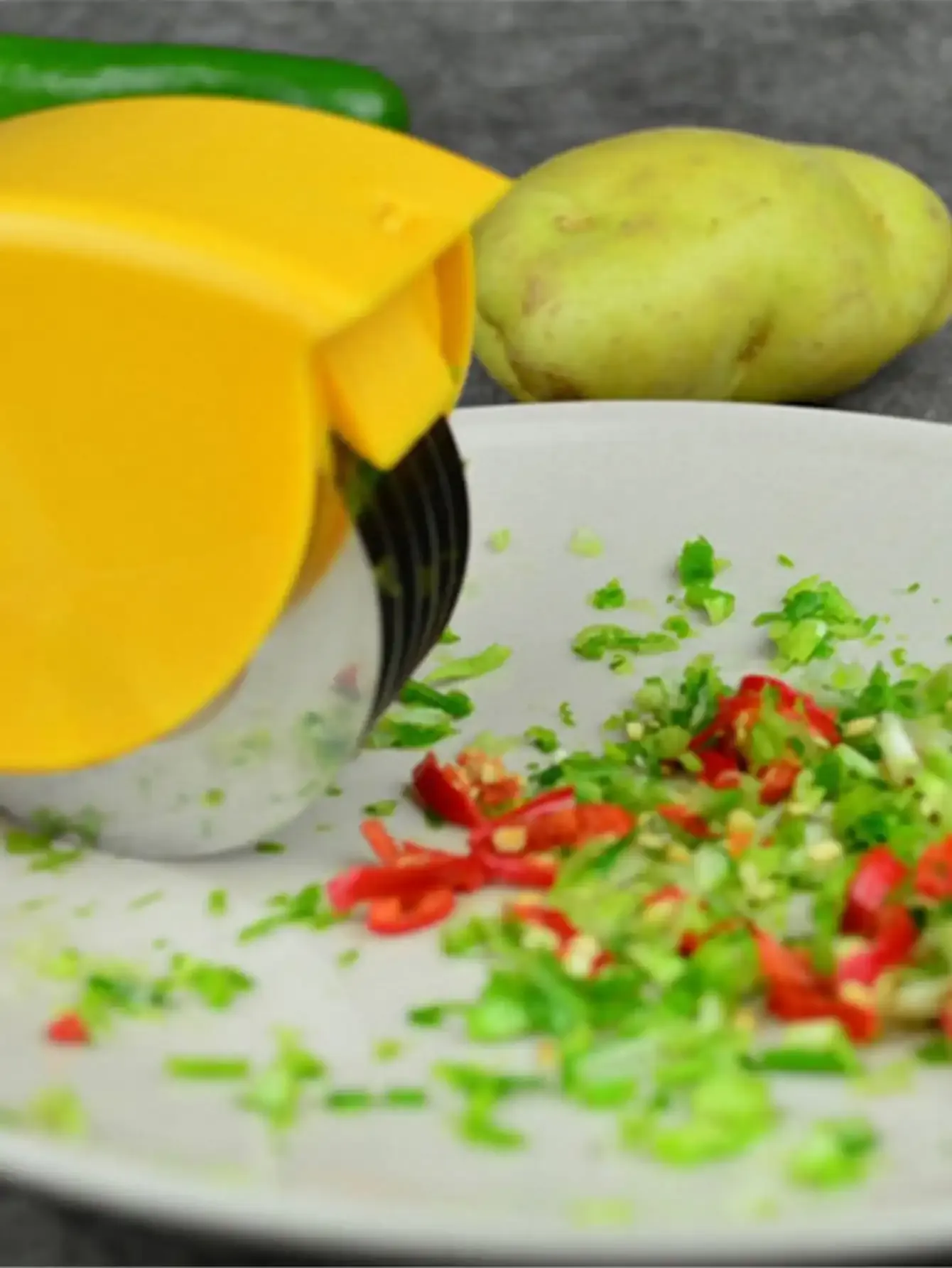Détail de la trémie créative de cuisine