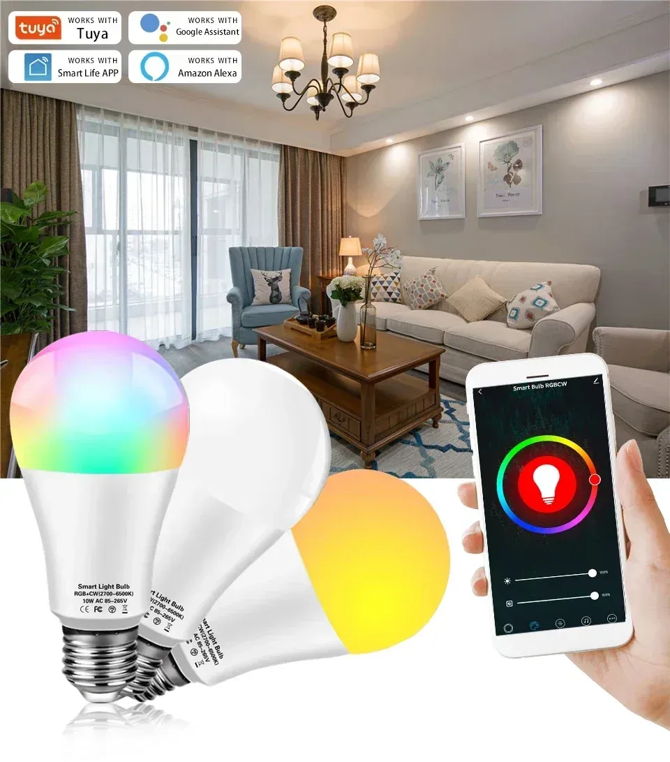 Ampoule LED RGB intelligente Tuya en ambiance