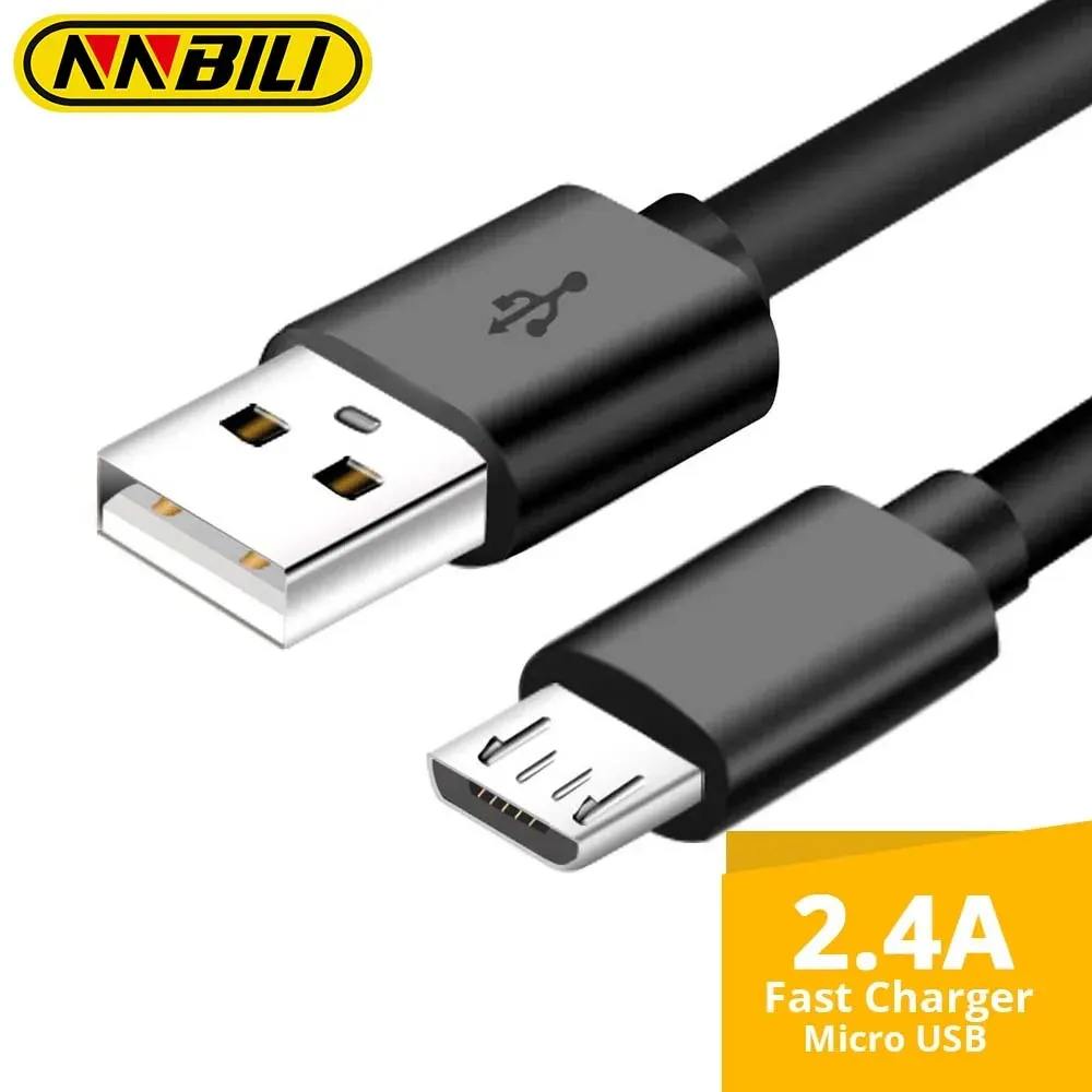 Câble de charge Micro USB haute vitesse pour Android, compatible Samsung Galaxy S7 Edge, S6, S5, Note 5, Moto, LG, HTC, câble de données pour souris Logitech 1