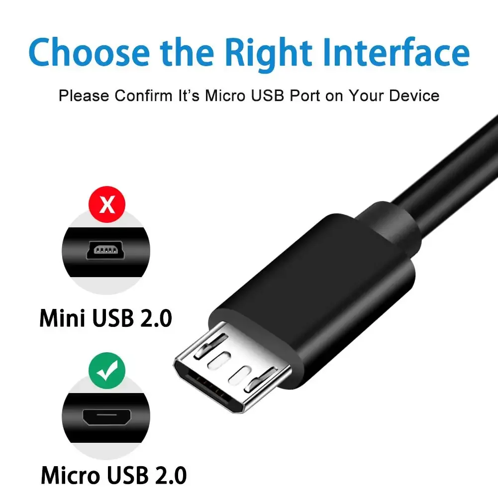 Câble de charge Micro USB haute vitesse pour Android, compatible Samsung Galaxy S7 Edge, S6, S5, Note 5, Moto, LG, HTC, câble de données pour souris Logitech 4