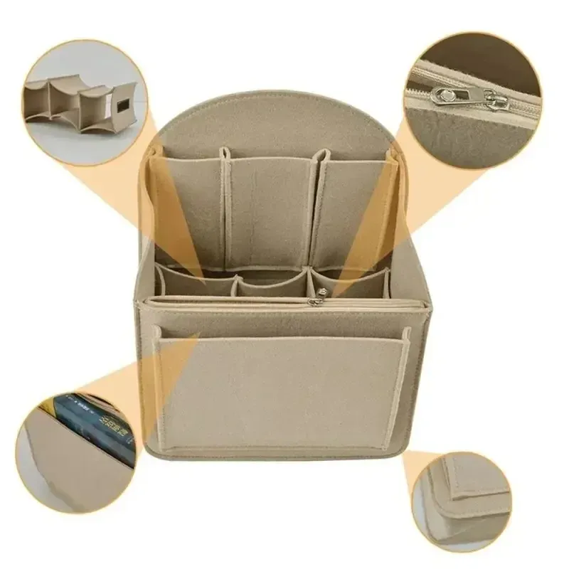 Organisateur de sac à dos portable, pochette de rangement, séparateur de maquillage et cosmétiques, petit sac de rangement pour divers sacs à bandoulière 6