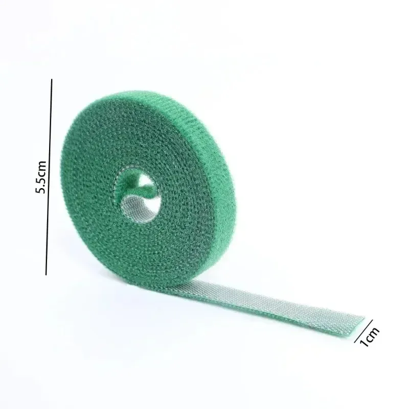 Attaches pour plantes en nylon auto-adhésives, vertes, réglables et réutilisables 6