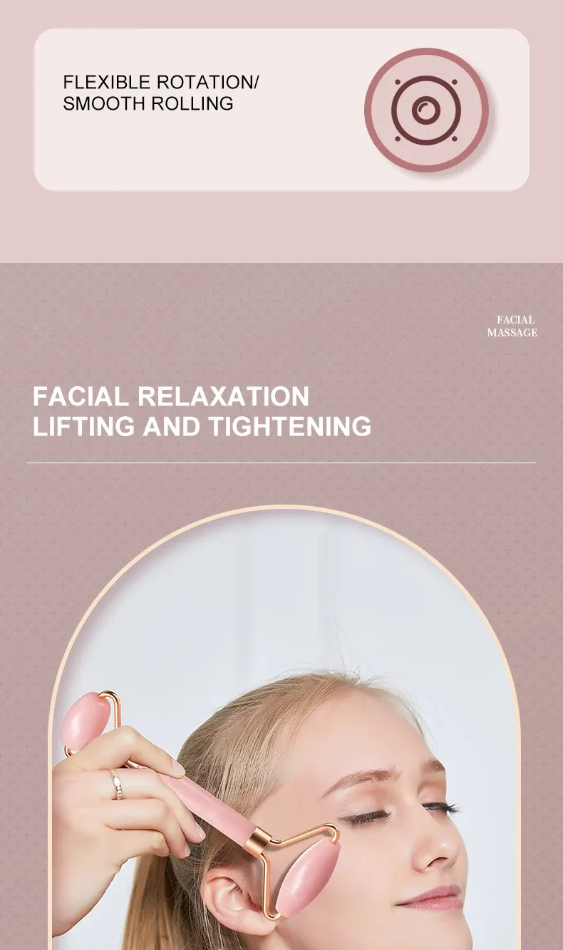 Rouleau de massage facial en résine pour le visage, le cou et le contour des yeux 2