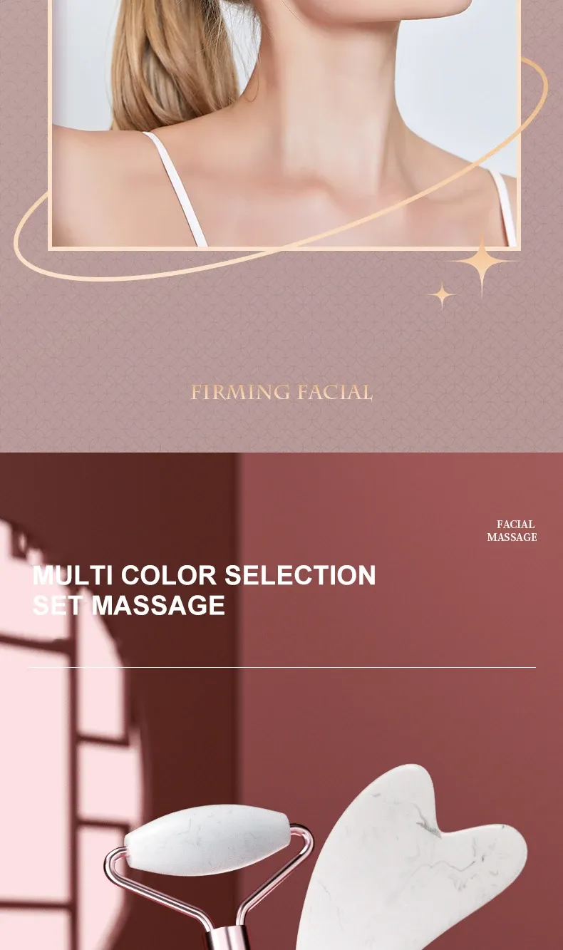 Rouleau de massage facial en résine, ambiance