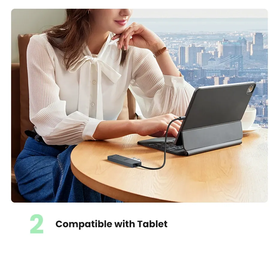 Hub USB-C multiport, vue détaillée