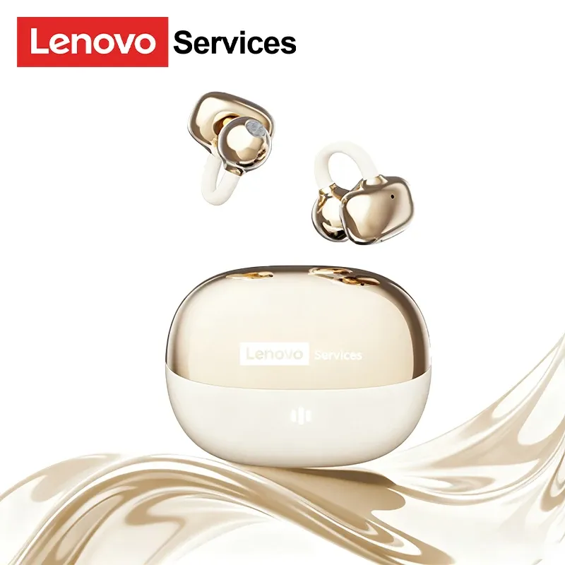 Écouteurs sans fil Lenovo RS103 à oreille ouverte, clip d'oreille, Bluetooth 6.0, son stéréo Hi-Fi, pour jeu et musique, avec étui de rangement 17