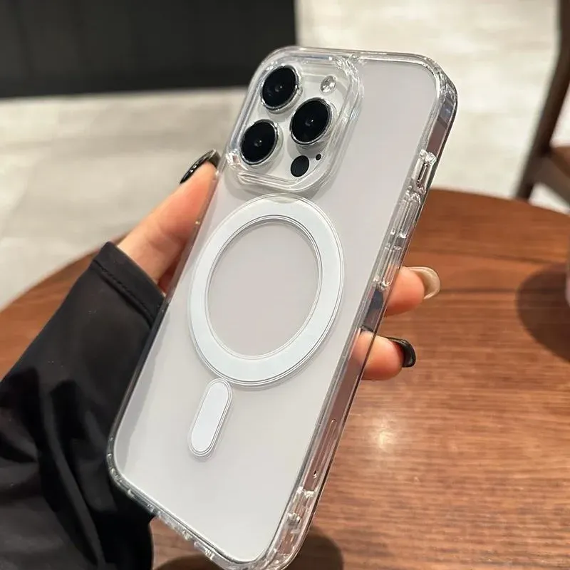 Coque transparente MagSafe vue de profil