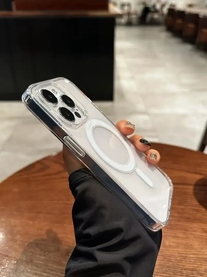 Coque magnétique transparente, expérience premium