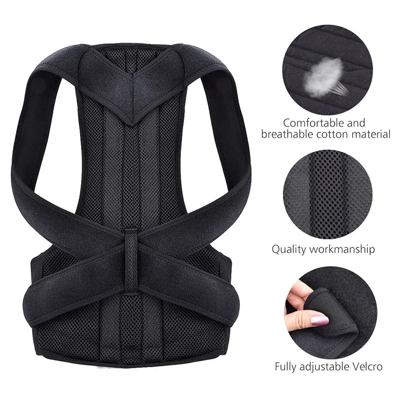 Support correcteur de posture pour le haut du dos, maintien de la clavicule, redressement des épaules, orthèse, sangle 3