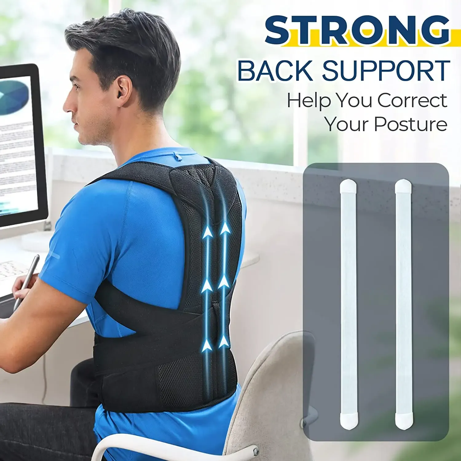 Support correcteur de posture pour le haut du dos, maintien de la clavicule, redressement des épaules, orthèse, sangle 5