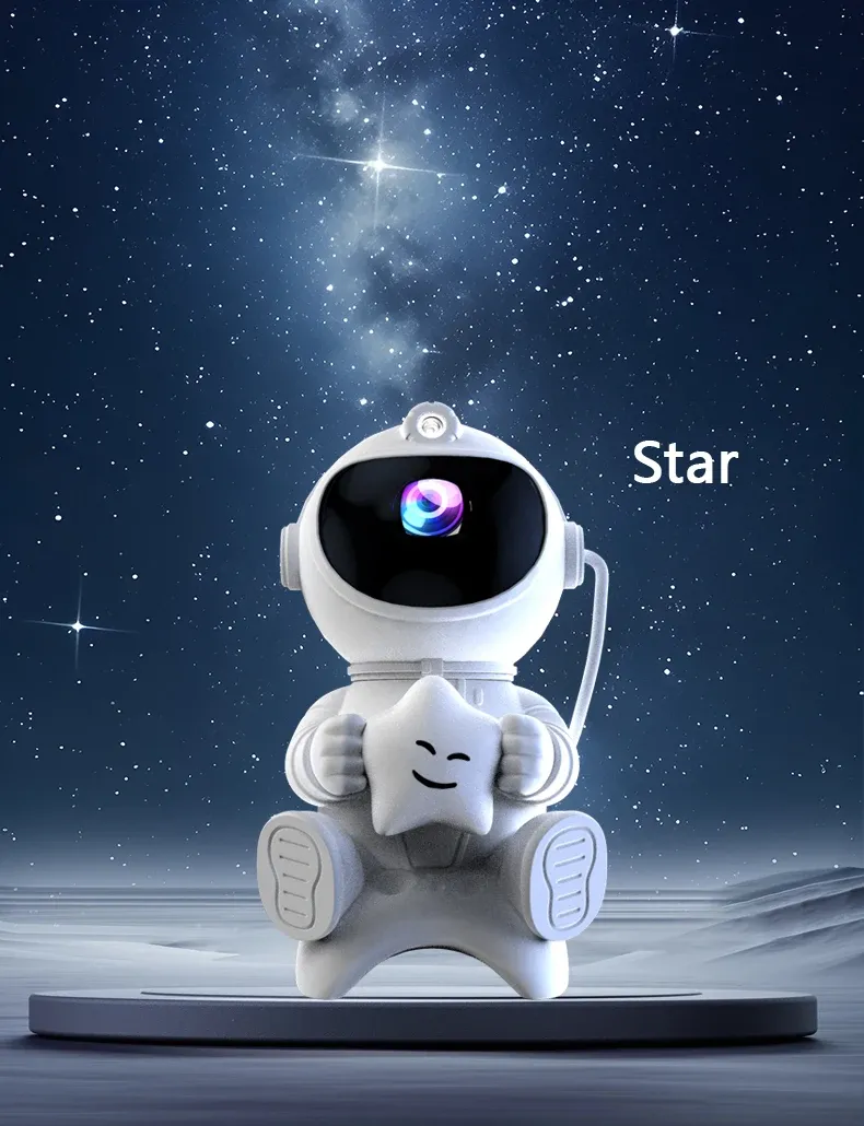 Projecteur d'étoiles en fonctionnement
