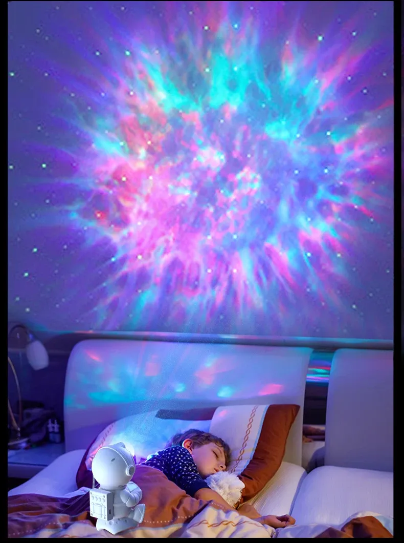 Projecteur astronaute dans un intérieur moderne