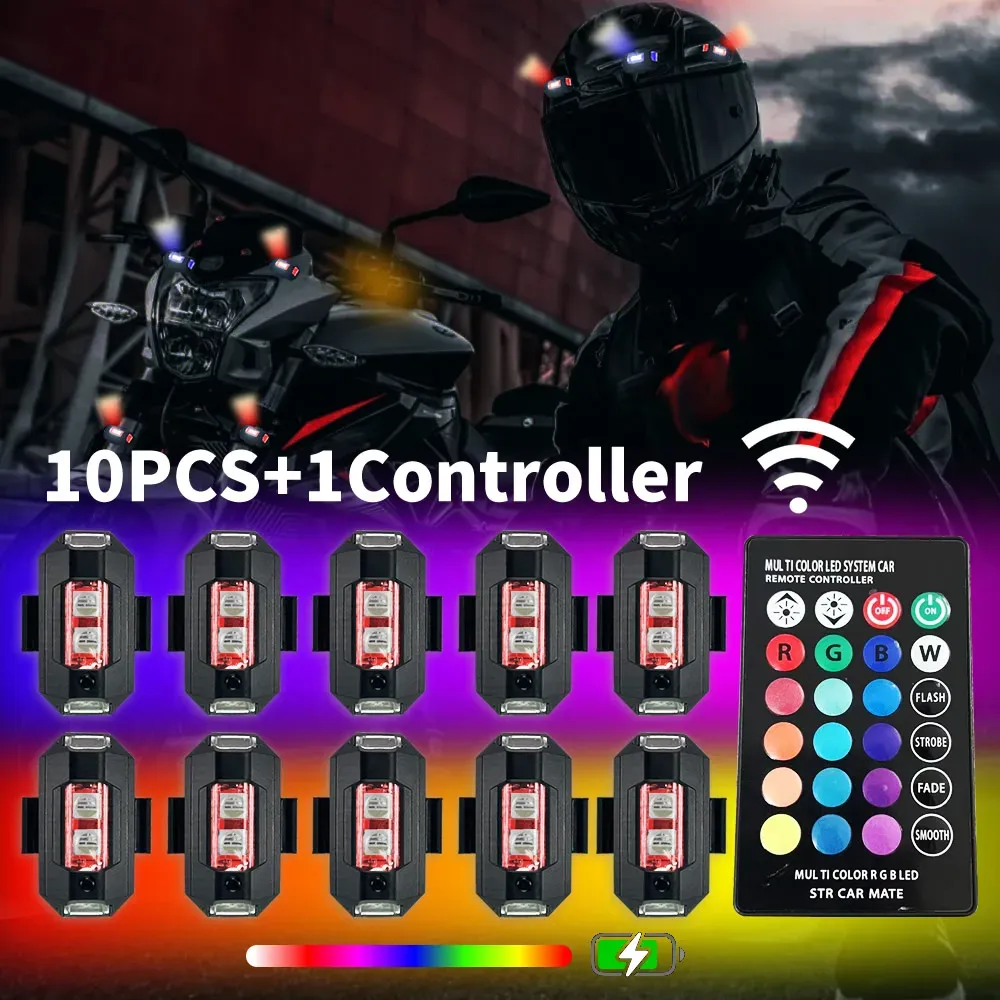 Lumières stroboscopiques LED RGB, vue d'ensemble du produit