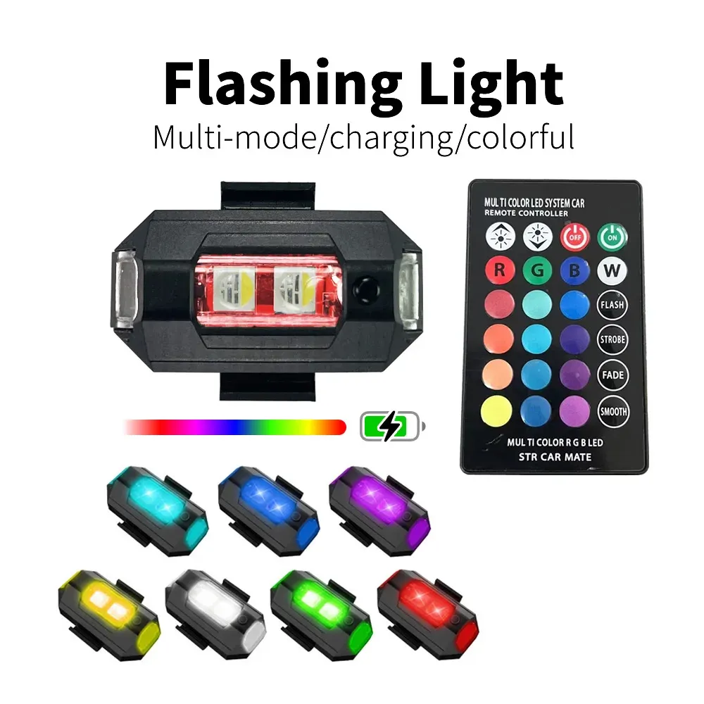 Lumières stroboscopiques LED RGB, vue rapprochée