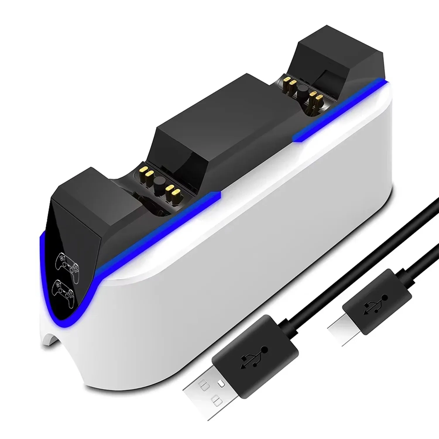 Double chargeur rapide pour manette sans fil PS5, USB Type-C 3.1, station de charge pour manette Sony PlayStation 5