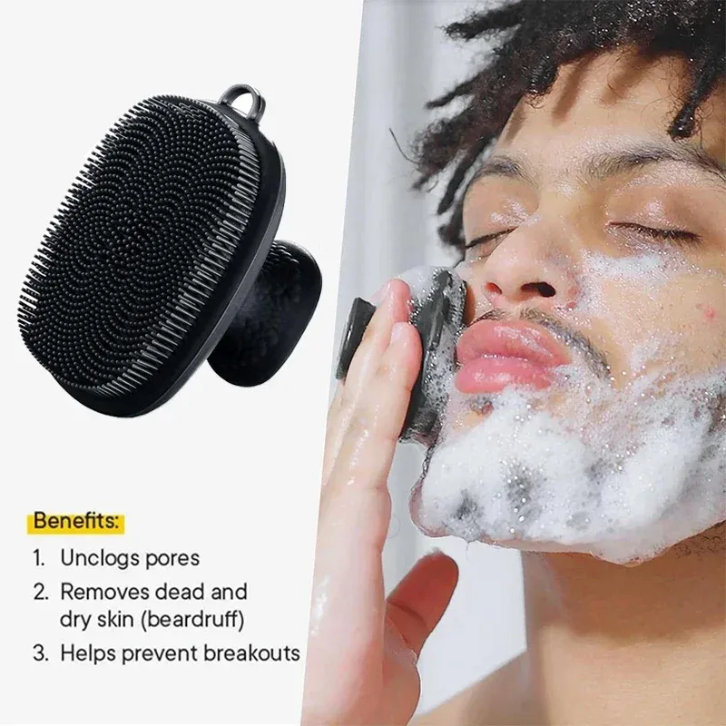 Brosse nettoyante visage en silicone pour hommes et femmes, brosse de lavage manuel pour le soin de la peau - Image 1