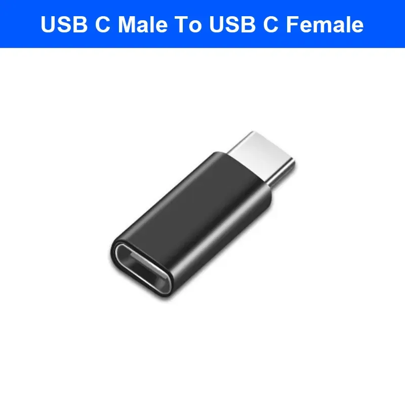 Adaptateur USB-C femelle/femelle et mâle/mâle avec charge rapide PD, compatible ordinateurs et smartphones 8