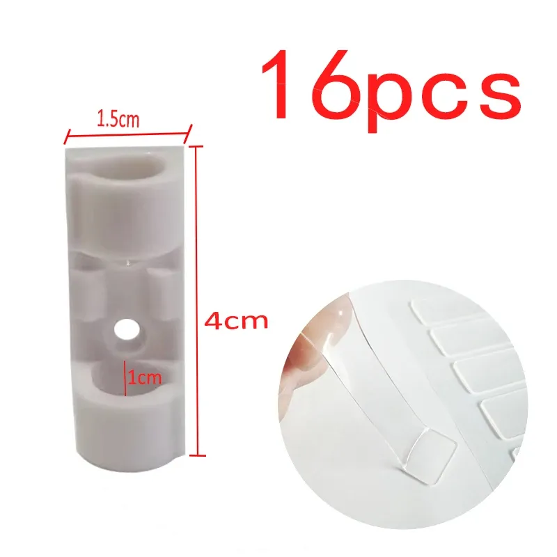 Organisateur de câbles en ABS, clips de gestion des câbles pour bureau et poste de travail, support de cordon USB et enrouleur de câble 7