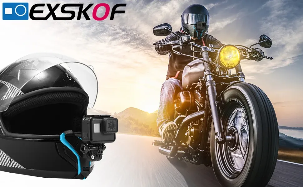 Support de mentonnière pour casque de moto, vue d'ensemble