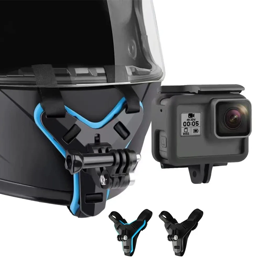 Support de mentonnière pour casque de moto, détail du design