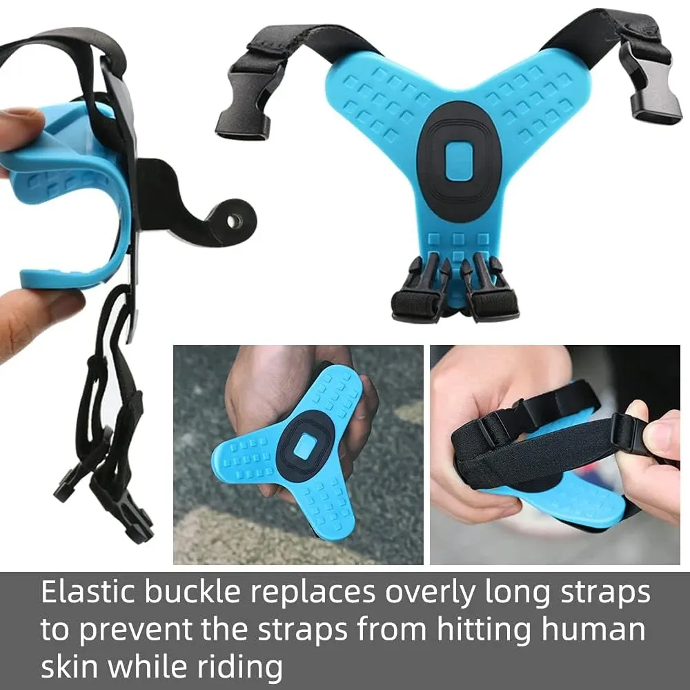 Support de mentonnière pour casque de moto, sangle réglable