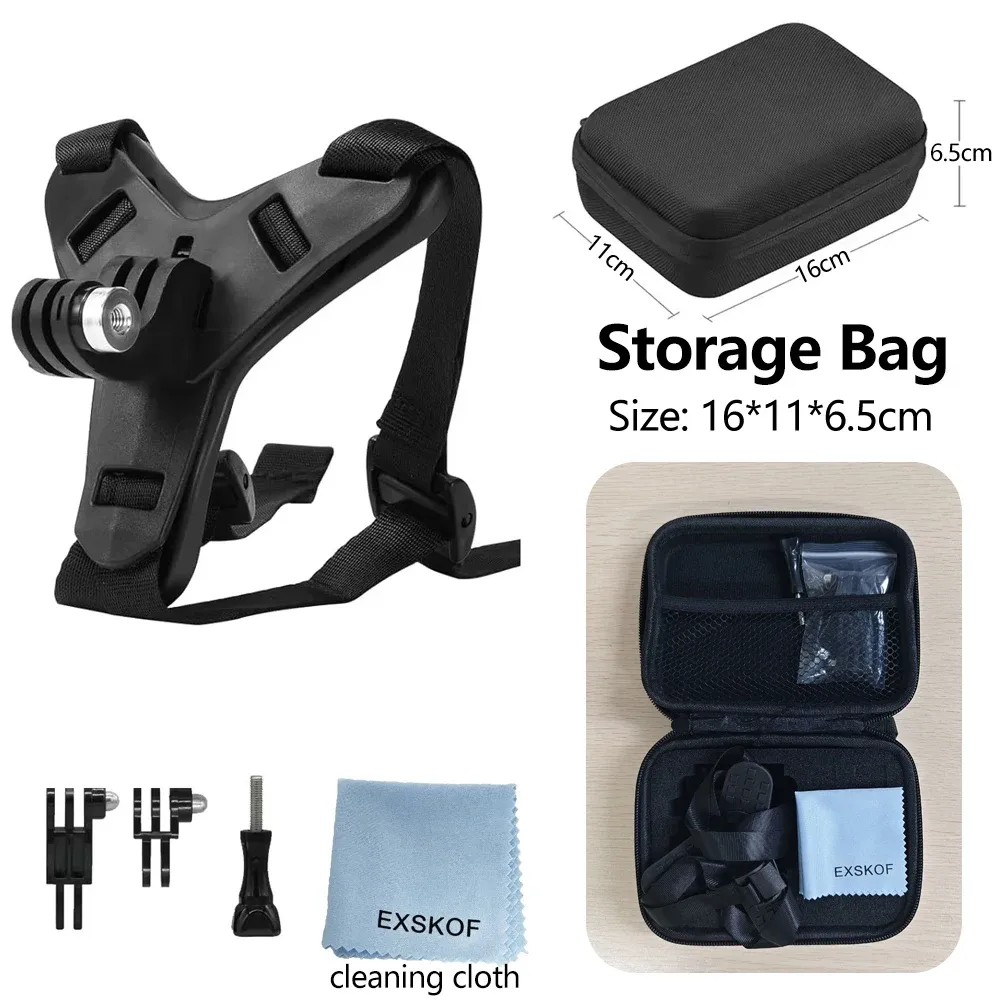Support de mentonnière pour casque de moto compatible GoPro Hero 13, 12, 11, 10, 9, 8, DJI Osmo, Insta360, SJCAM SJ4000 et AKASO, accessoires de caméra d'action 26