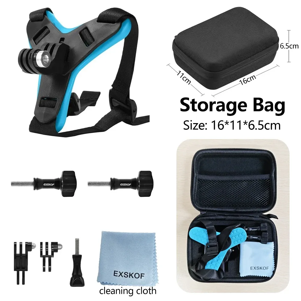 Support de mentonnière pour casque de moto compatible GoPro Hero 13, 12, 11, 10, 9, 8, DJI Osmo, Insta360, SJCAM SJ4000 et AKASO, accessoires de caméra d'action 16