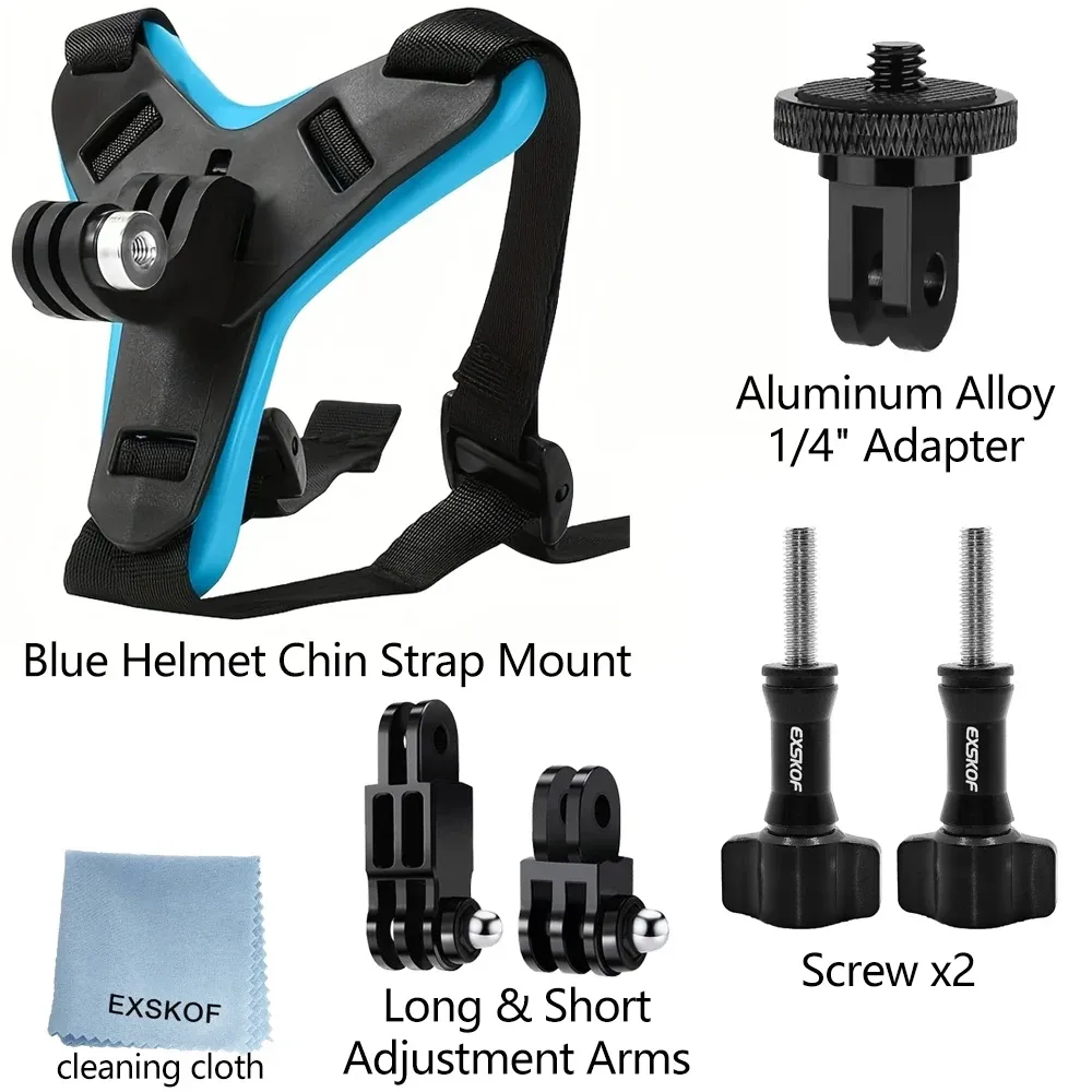Support de mentonnière pour casque de moto compatible GoPro Hero 13, 12, 11, 10, 9, 8, DJI Osmo, Insta360, SJCAM SJ4000 et AKASO, accessoires de caméra d'action 8