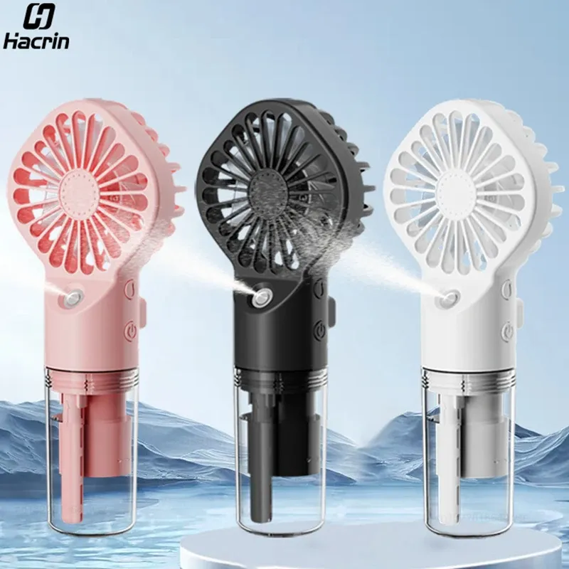 Mini ventilateur portable rechargeable par USB avec humidificateur