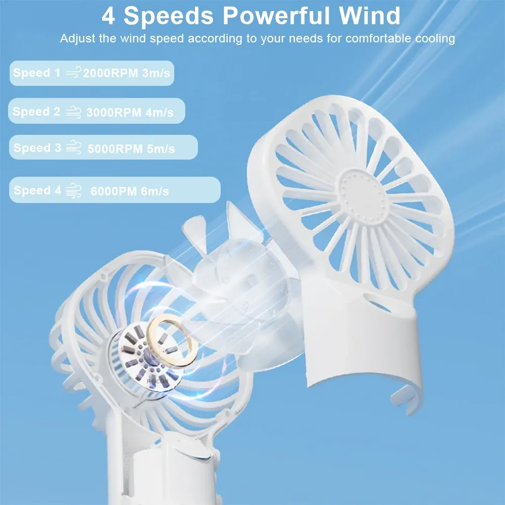 Ventilateur à main avec pulvérisation d'eau