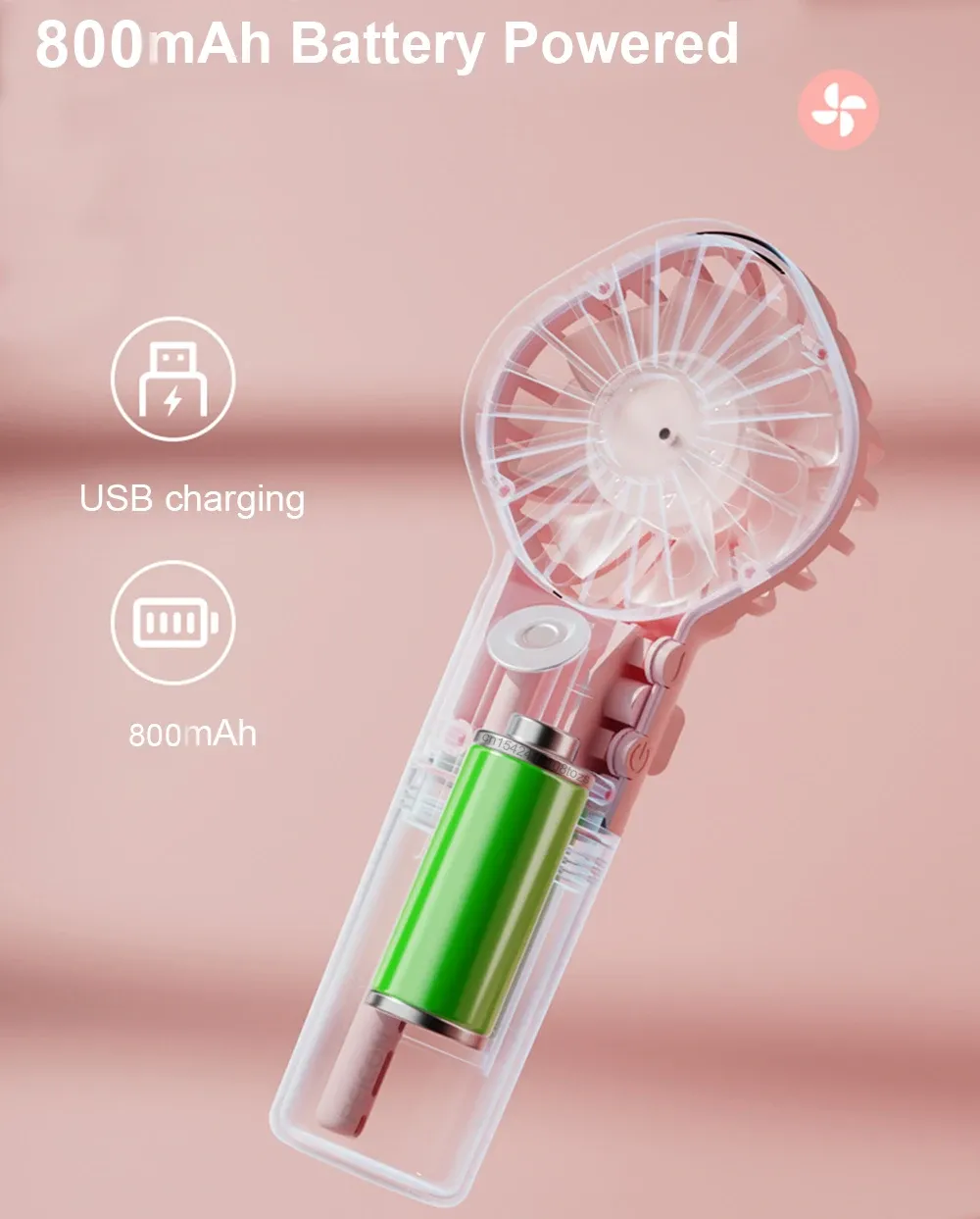 Ventilateur humidificateur de voyage