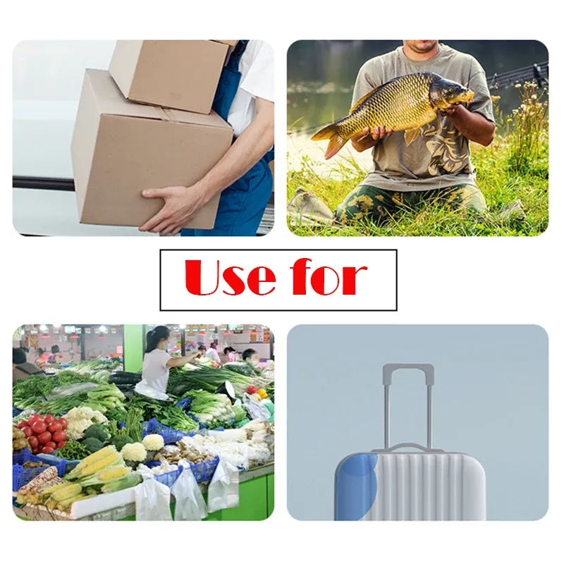 Balance numérique suspendue portable 40 kg (précision 10 g) avec rétroéclairage, idéale pour le voyage, la pêche et les bagages 6