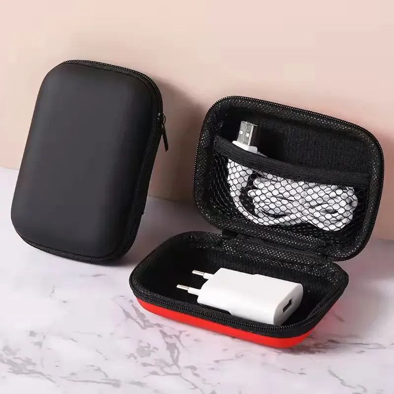 Sac de rangement de voyage portable pour câbles et accessoires électroniques, étui à fermeture éclair pour écouteurs 2