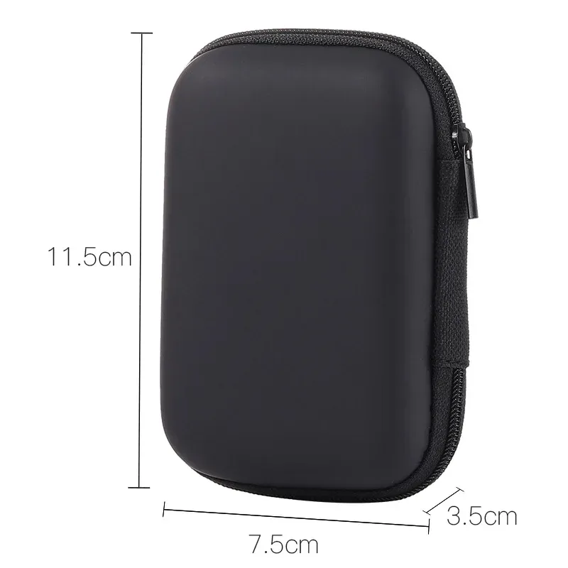 Sac de rangement de voyage portable pour câbles et accessoires électroniques, étui à fermeture éclair pour écouteurs 6