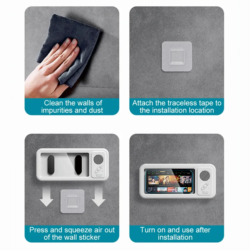 Support de téléphone mural étanche