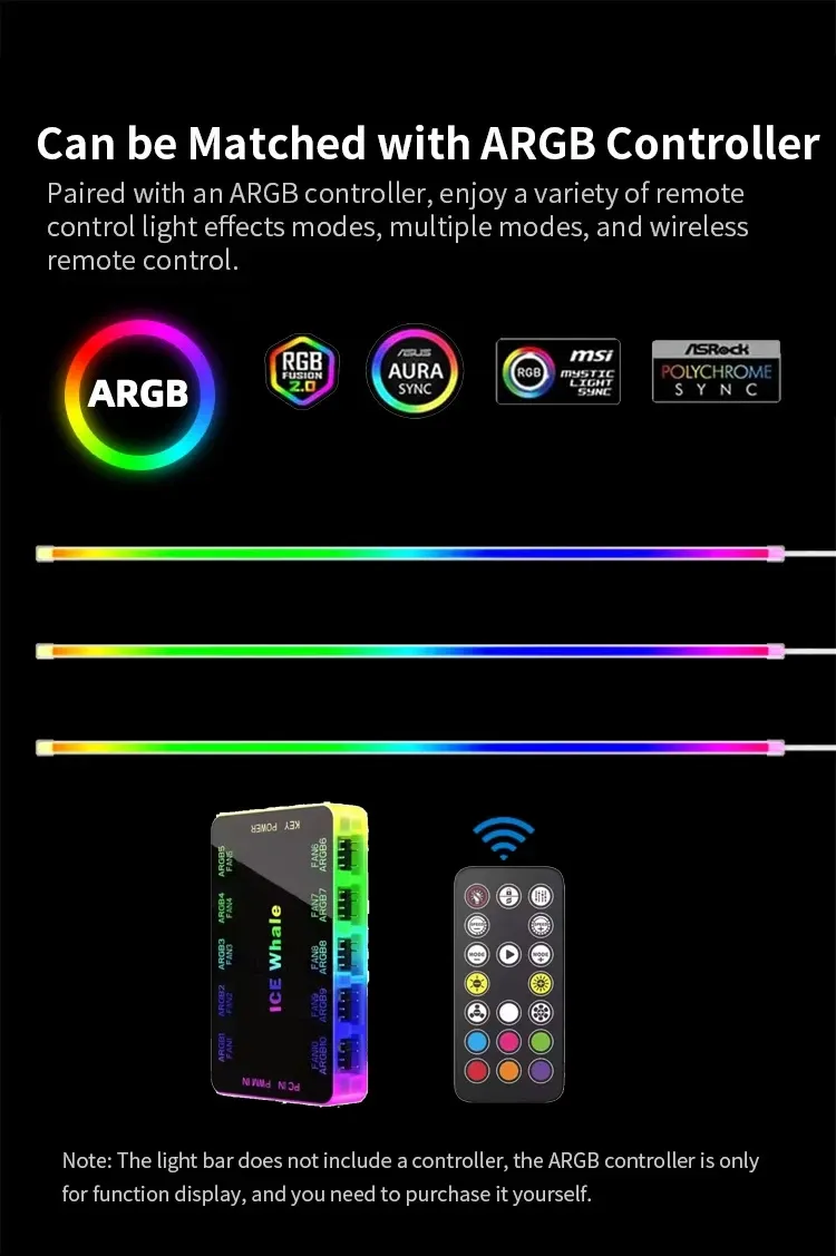Ambiance lumineuse colorée d'une configuration gaming