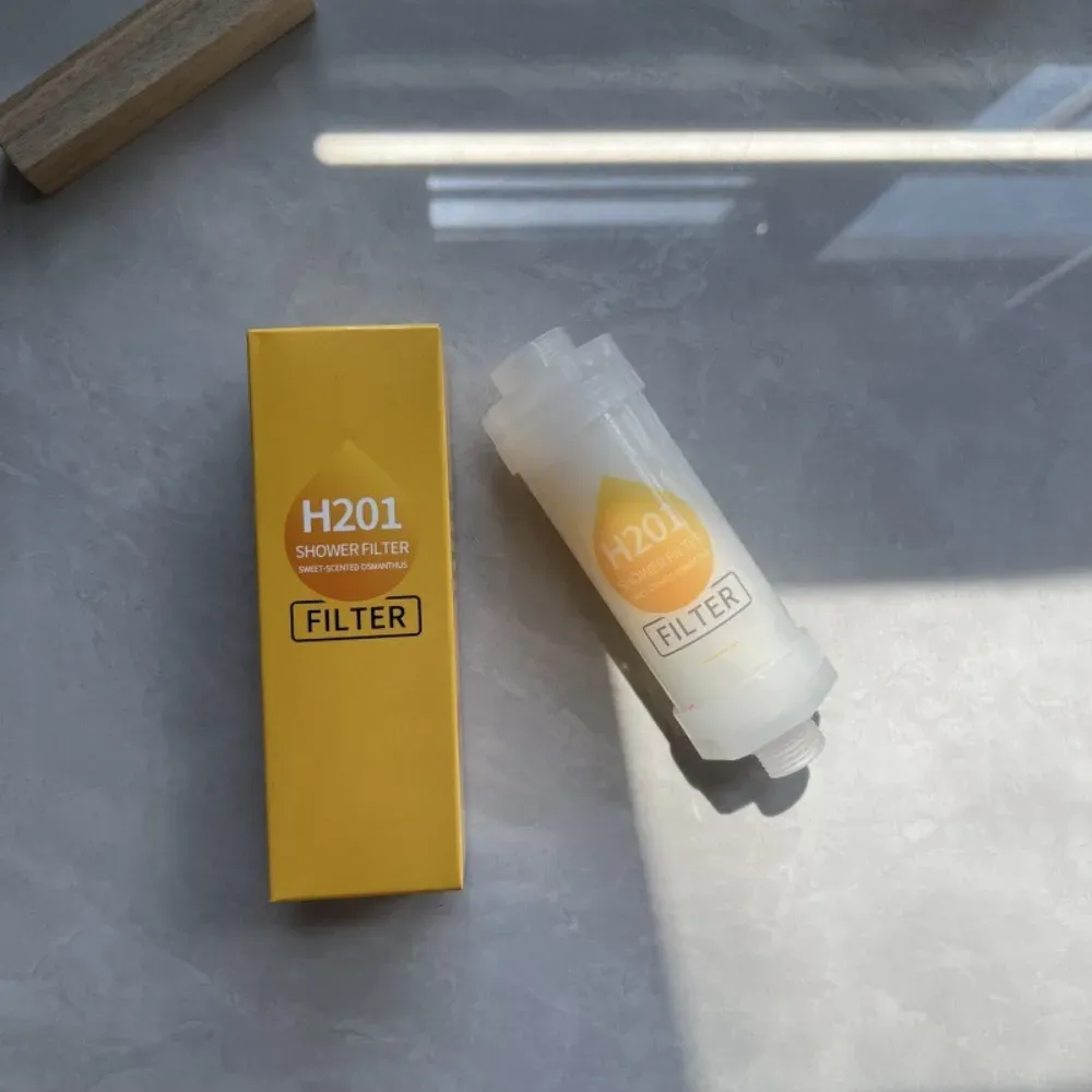 Filtre de douche haute pression à la vitamine C, purificateur d'eau qualité spa et adoucisseur d'eau 7