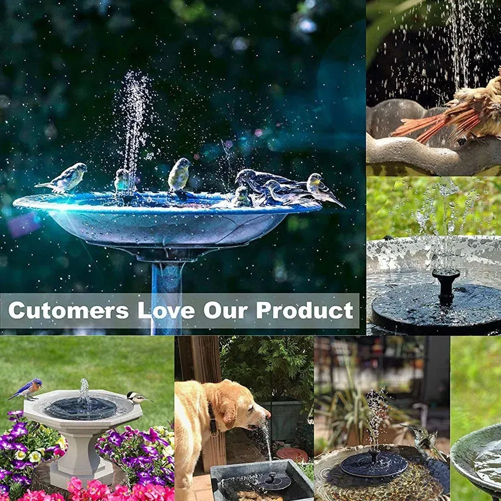 Fontaine solaire d'extérieur pour piscine et étang, cascade décorative pour jardin 3
