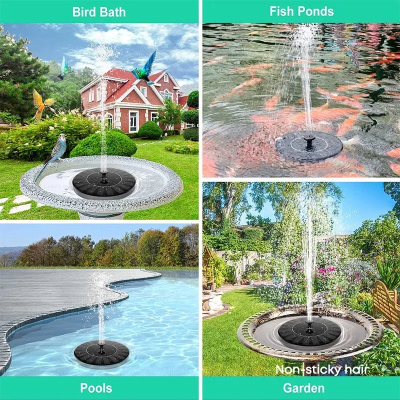 Fontaine solaire, mise en scène au jardin