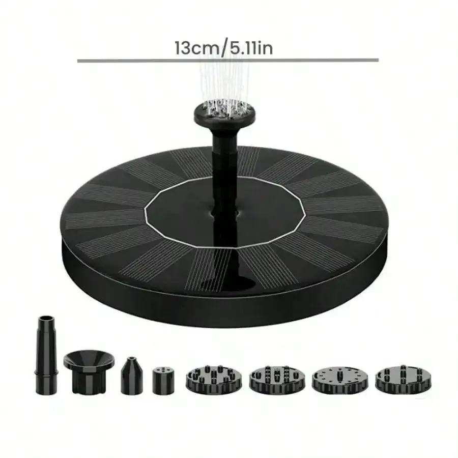 Fontaine solaire d'extérieur pour piscine et étang, cascade décorative pour jardin 7