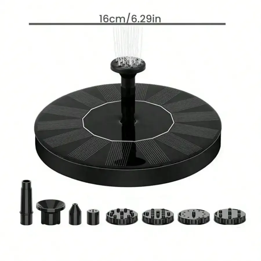 Fontaine solaire d'extérieur pour piscine et étang, cascade décorative pour jardin 8