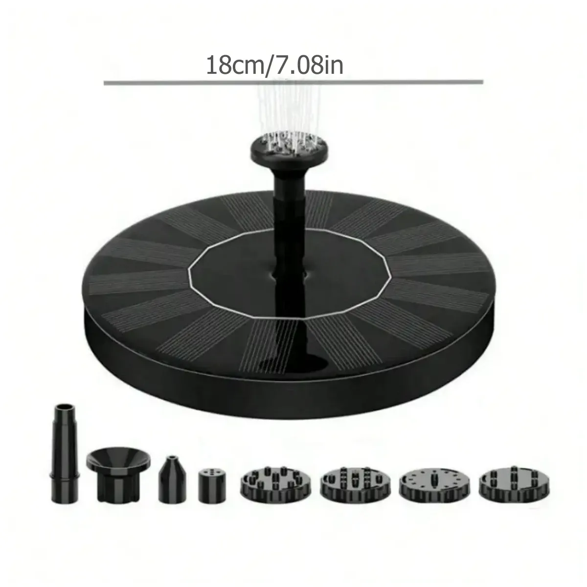 Fontaine solaire d'extérieur pour piscine et étang, cascade décorative pour jardin 9