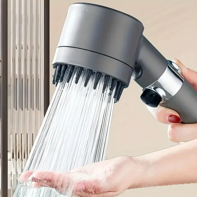 Pommeau de douche 4 modes à haute pression avec filtre, portable, effet pluie 3