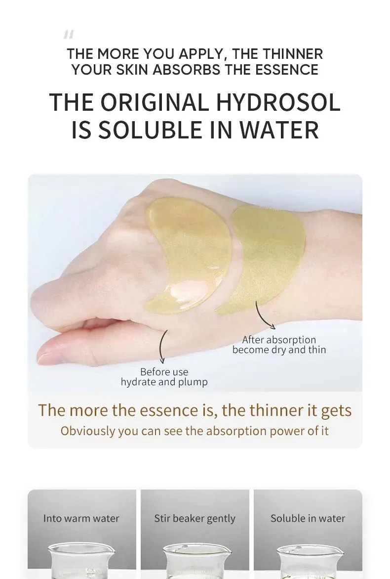 Masque yeux à l'avocat et à l'or, utilisation