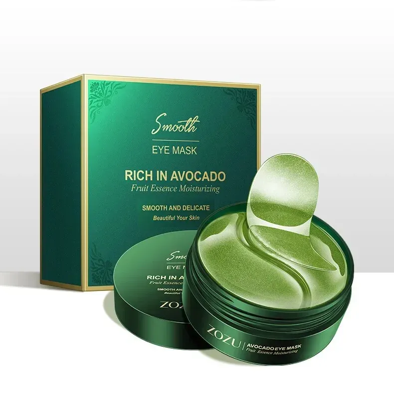 Masque yeux à l'avocat et à l'or, emballage