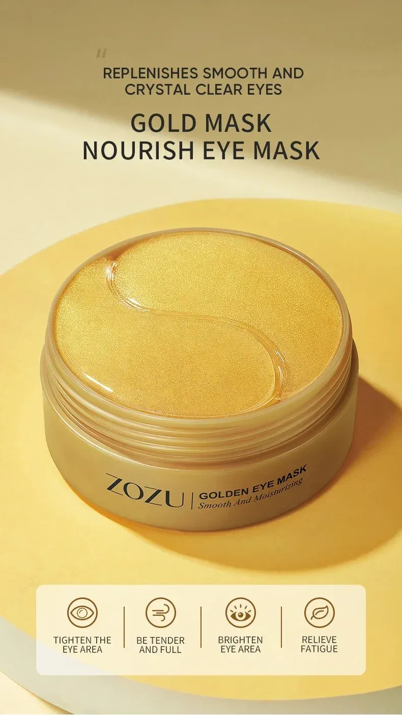 Masque yeux à l'avocat et à l'or, application