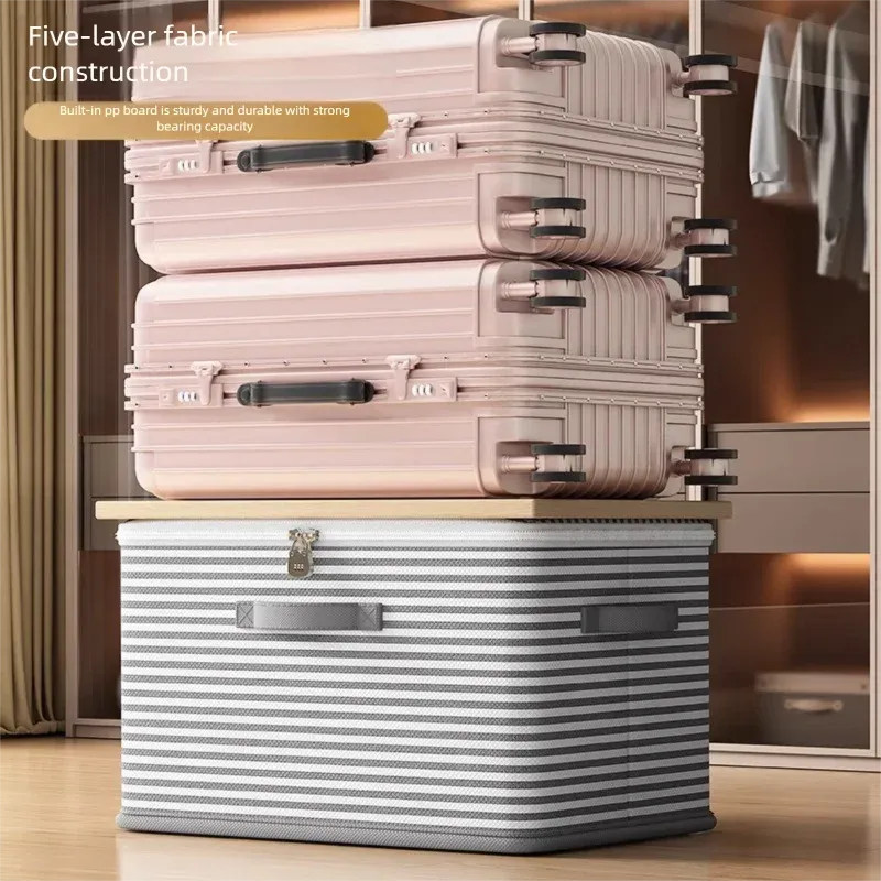 Détail de la boîte de rangement pliable avec verrouillage
